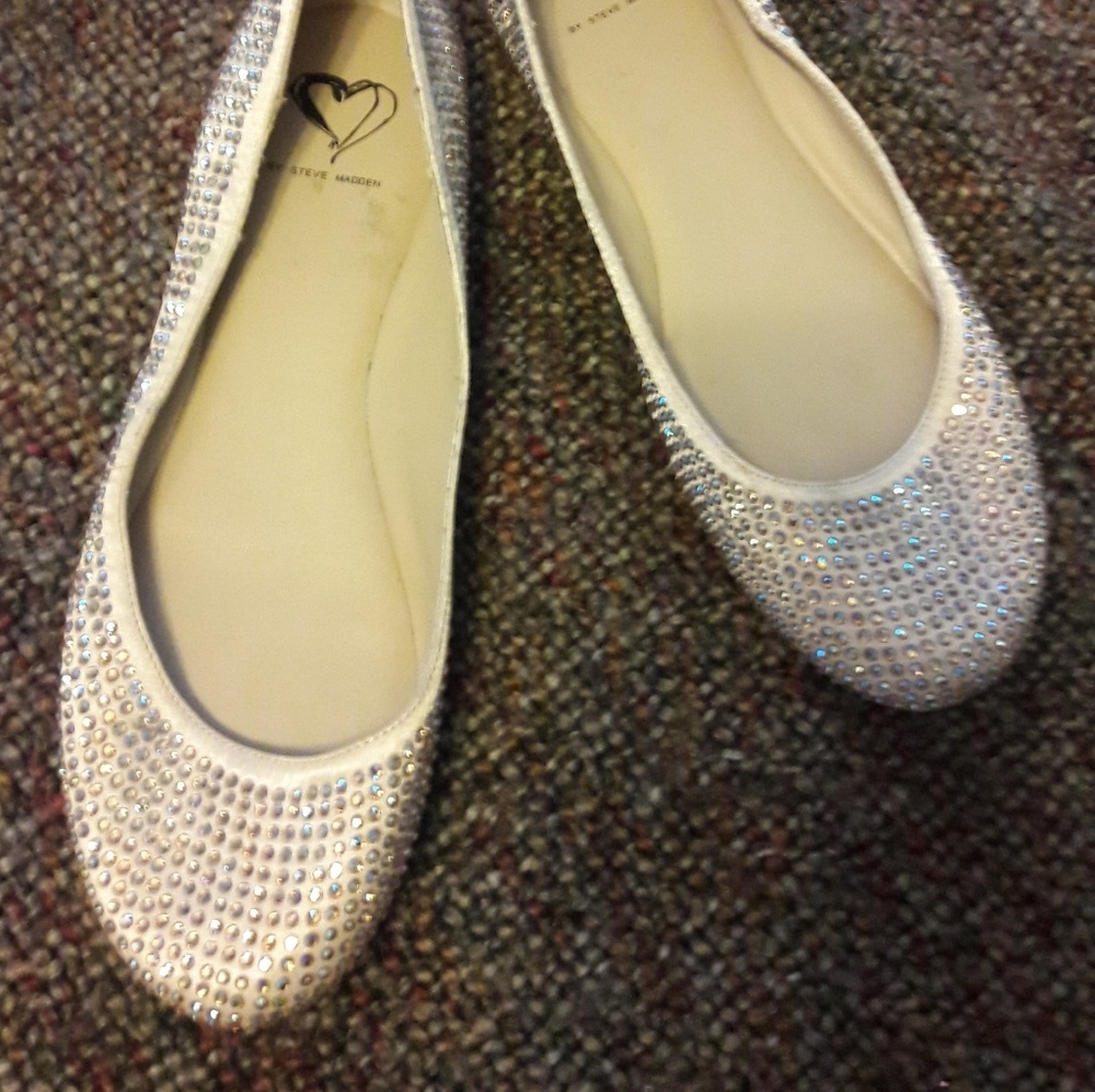 Steve Madden Rhinestone Ballerina Slippers